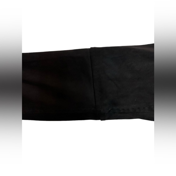 MAX STUDIO LONDON Faux Suede Open Front Waterfall Cardigan/Jacket Black M ✨NWT✨ - Picture 6 of 15